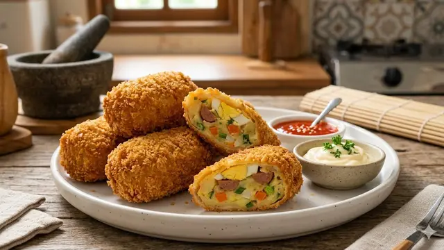 Resep Kroket Roti Tawar Isi Kentang, Camilan Gurih dan Renyah Favorit Keluarga