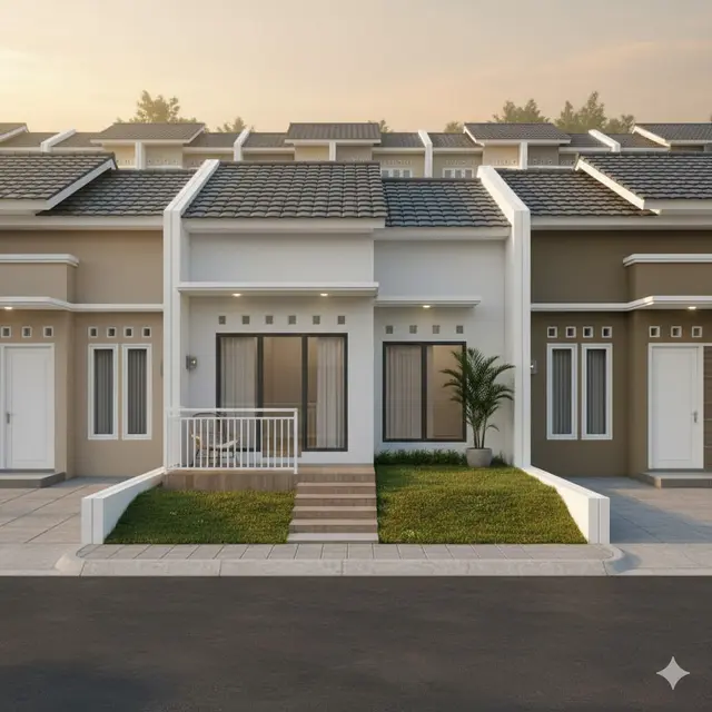 Model Rumah Tipe 72 di Lokasi Perumahan Modern