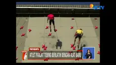 Alat yang digunakan untuk mengaitkan atlet saat memanjat ini telah berstandard internasional.