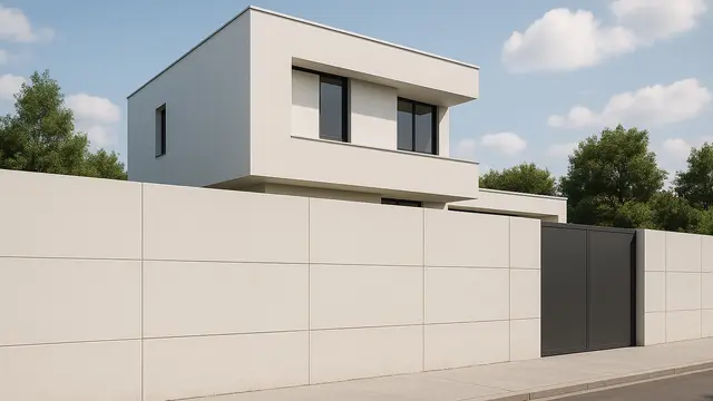 10 Model Pagar Tembok Rumah Minimalis Murah dan Estetik di 2025/ Ilustrasi AI