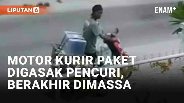 Aksi pencurian tak lagi mengenal rasa kasihan korban, seperti dialami kurir paket di Asahan, Sumatera Utara (20/4/2024). Insiden berawal dari kurir yang memarkirkan motornya di tepi jalan untuk mengantar paket ke gerbang rumah penerima. Pelaku yang b...