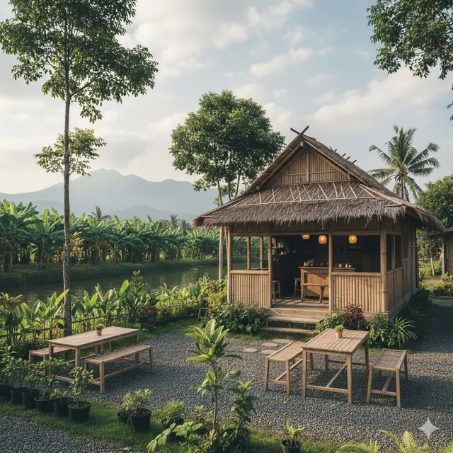 Lebih Laku Warung Kopi, Warung Gorengan, atau Warung Sembako di Kampung?/Ilustrasi AI