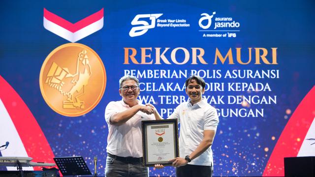 Asuransi Jasindo telah menorehkan prestasi gemilang dengan memecahkan rekor Museum Rekor Dunia Indonesia (MURI)