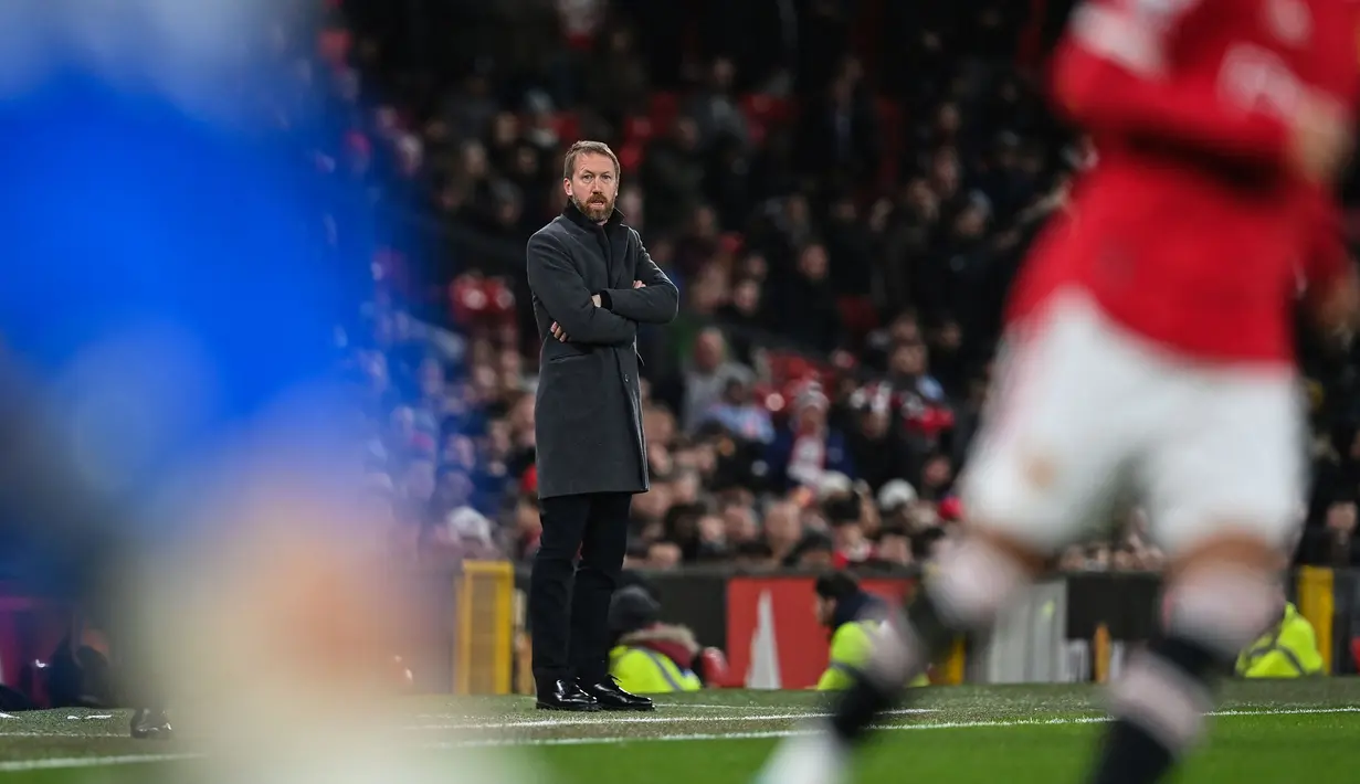 Brighton di tangan Graham Potter merupakan klub yang tak bisa dipandang sebelah mata, bahkan oleh tim yang notabene adalah Big Six Liga Inggris. The Seagulls tercatat pernah mengalahkan lima dari anggota Big Six, diantaranya Arsenal, Tottenham, Manchester united, Manchester City, dan Liverpool. Uniknya, satu-satunya klub Big Six yang tak pernah dikalahkan Potter adalah Chelsea, klubnya saat ini. (AFP/Paul Ellis)