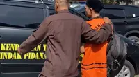 Tersangka korupsi dana desa eks Sekdes Cikahuripan, Kecamatan Kadudampit, Kabupaten Sukabumi saat digiring petugas Kejari Sukabumi. (Liputan6.com/Istimewa).