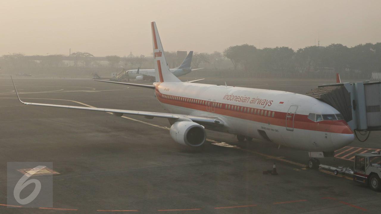 20151026-Kabut Asap Mulai Masuki Bandara Soekarno-Hatta