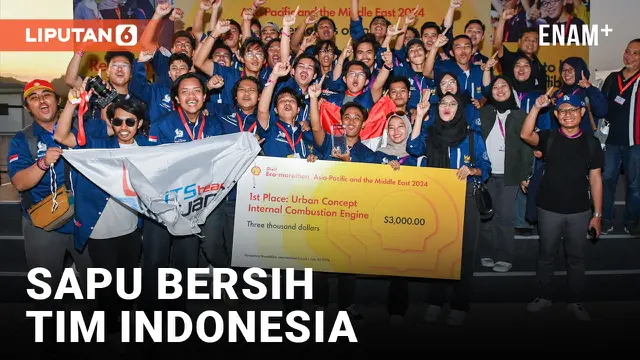 Tim Indonesia Sapu Bersih Urban Concept Shell Eco-Marathon 2024