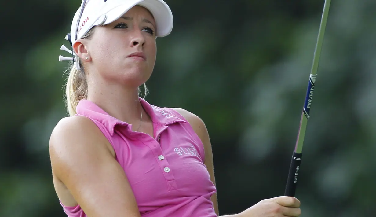 Jodi Ewart Shadoff, pegolf putri Inggris ini lahir di Northallerton, Inggris, tanggal 7 Januari 1988. (Hunter Martin/Getty Images/AFP)