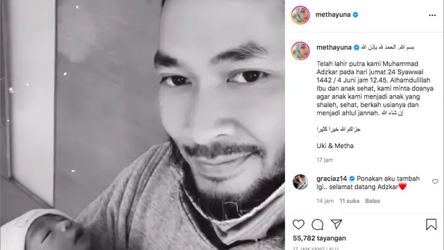 Selamat, Uki Eks Noah Dikaruniai Anak Ketiga
