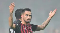 Gelandang AC Milan asal Spanyol, Suso. (AFP/Giuseppe Cacace)