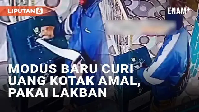 VIDEO: Waspada Modus Baru Pencurian Uang Kotak Amal, Pelaku Beraksi Modal Lakban