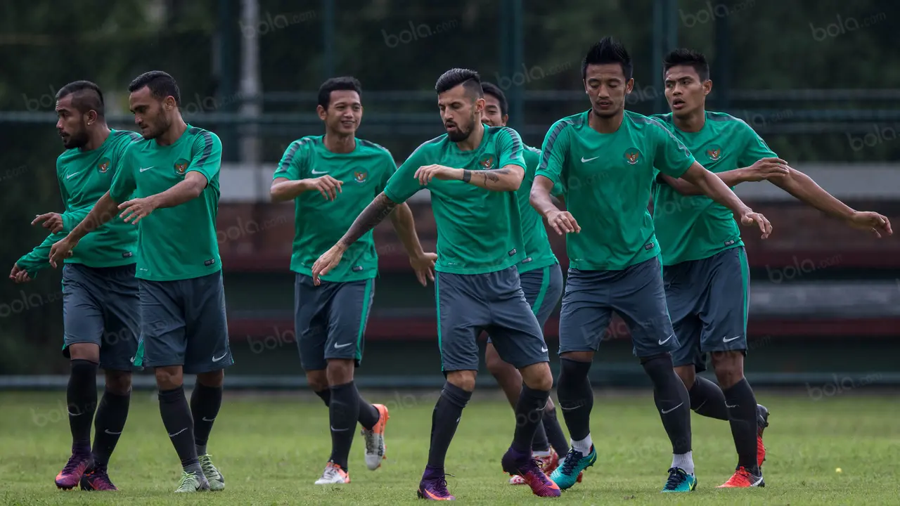 Gaya Stefano Lilipaly saat Berlatih bersama Timnas Indonesia