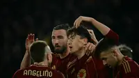 Striker AS Roma Eldor Shomurodov. (Filippo MONTEFORTE / AFP)