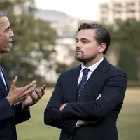 Leonardo mengatakan kepada Presiden Barack Obama jika dirinya ingin pergi ke Mars. (Twitter/whitehouse)