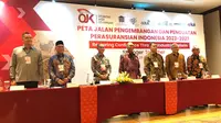 Ketua Umum Dewan Asuransi Indonesia (DAI) Rudy Kamdani dalam peluncuran peta jalan pengembangan dan penguatan perasuransian Indonesia 2022-2027, di Jakarta, Senin (23/10/2023). (Tira/Liputan6.com)