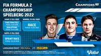 Link Live Streaming Formula 2 Championship Spielberg 2022 di Vidio, 8-10 Juli 2022