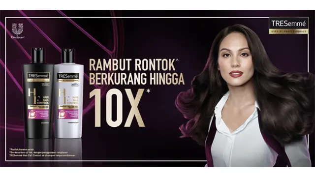 TRESemmé Hair Fall Control membantu mengurangi kerontokan rambut hingga 10X.
