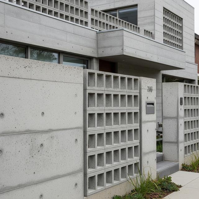 Inspirasi Pagar Tembok dengan Roster Artistik