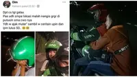 Momen Kocak Driver Ojek Online Dapat Penumpang Galau Ini Bikin Cengar-Cengir (sumber:Instagram/dramaojol.id)