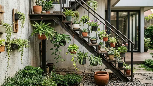 Kebun Vertikal dari Tangga Lipat Rusak, Gemini AI