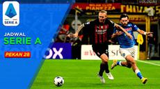 Berita Motion grafis jadwal lengkap Liga Italia 2022/2023 pekan ke-28. Duel panas mempertemukan Napoli kontra AC Milan yang akan tersaji di pekan ini.