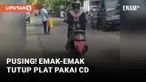 Tutupi Plat Nomor Pakai CD, Emak-emak Ini Kejutkan Media Sosial