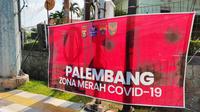 Kota Palembang Sumsel berstatus zona merah Covid-19 (Liputan6.com / Nefri Inge)