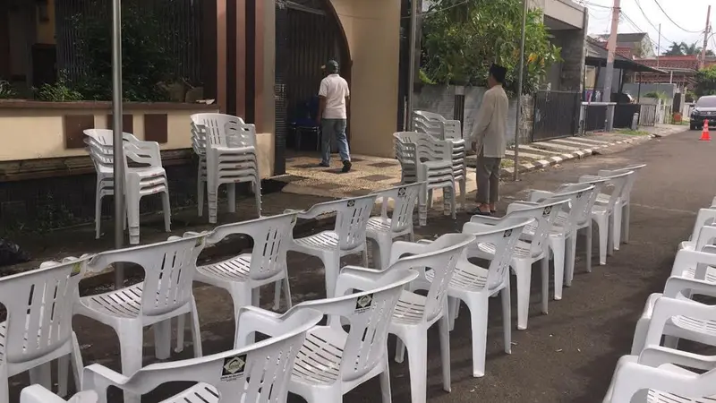 Suasana rumah duka polisi korban pesawat jatuh