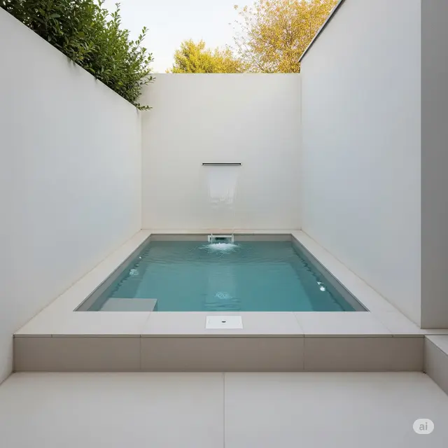 Kolam Renang di Rumah Sederhana. Foto: Gemini