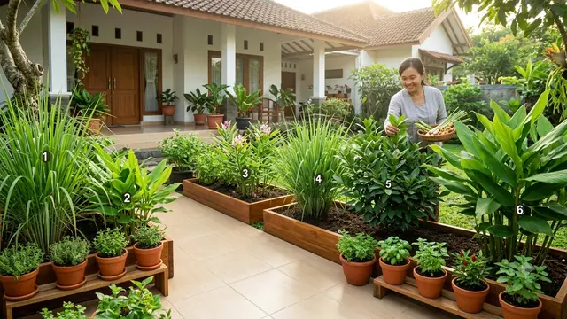 Ide Kebun Sederhana agar IRT Tidak Kehabisan Bahan Masakan. Gemini