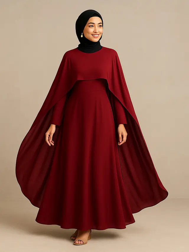 Model Long Dress Glamour Tapi Tidak Berlebihan/Ilustrasi gambar oleh AI