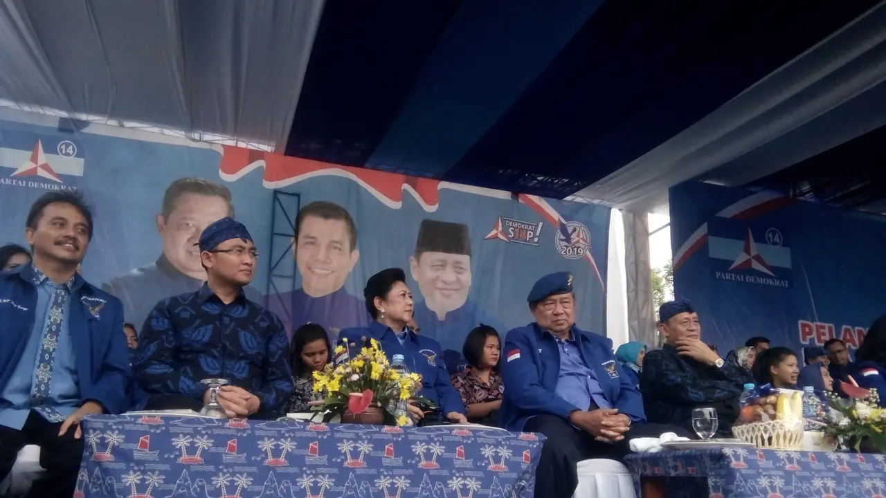 SBY menghadiri acara Demokrat Banten