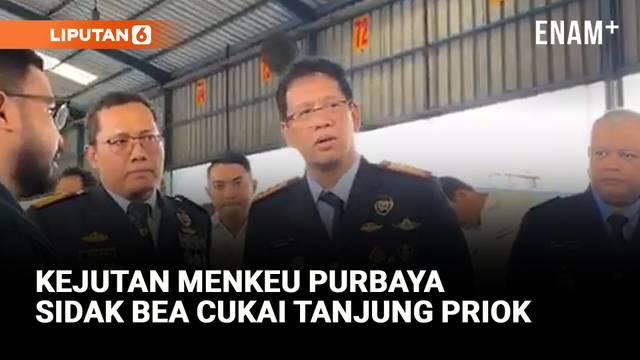Menteri Keuangan (Menkeu) Purbaya Yudhi Sadewa melakukan inspeksi mendadak (sidak) ke Posko Bea Cukai di kawasan Pelabuhan Tanjung Priok, Jakarta Utara, pada Senin (13/10/2025).