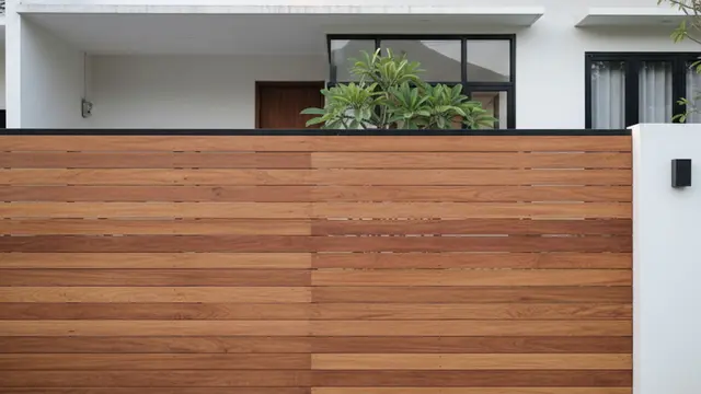 Model Pagar Kayu Gaya Japandi