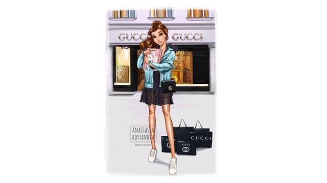 Putri Disney Modern (Sumber: Instagram/nastya_kosyanova)