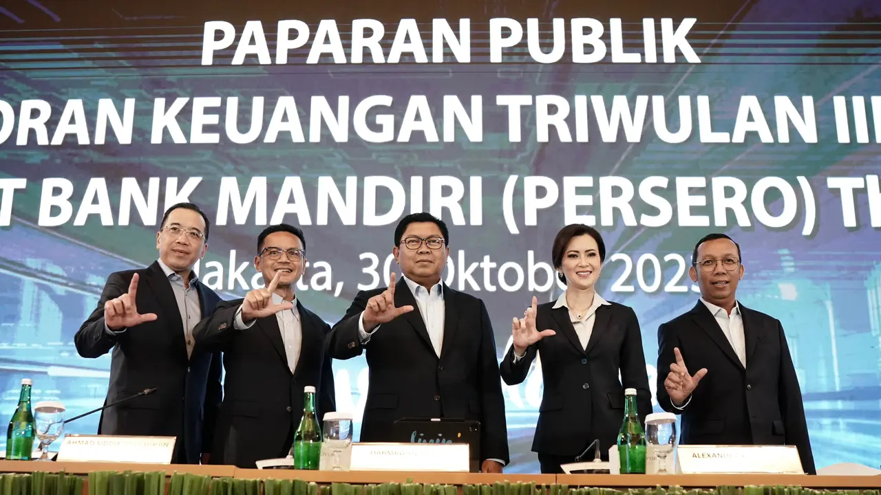 Paparan publik laporan keuangan kuartal III PT Bank Mandiri Tbk (BMRI), Senin (30/10/2023). (Foto: Bank Mandiri)