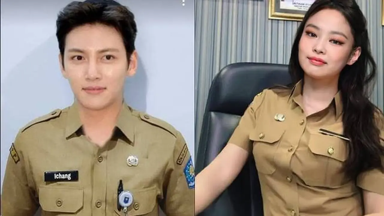 5 Editan Seleb Korea Pakai Seragam PNS Ini Cocok Banget