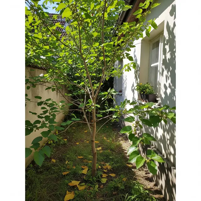 Pohon Buah dengan Batang yang Ramping untuk Lahan Rumah Sempit (Image by Gemini AI)