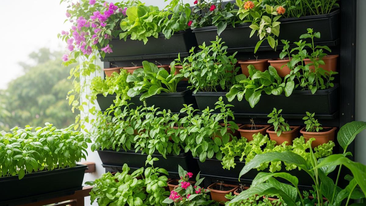 7 Model Kebun Vertikal Untuk Halaman Belakang Rumah Sempit Agar Terlihat Asri dan Nyaman