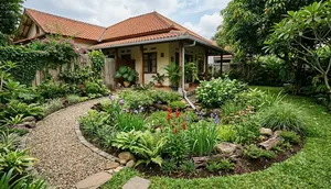 7 Ide Rain Garden di Sudut Pekarangan agar Lebih Asri dan Fungsional
