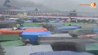 [VIDEO] Jembatan Dermaga di Merak Ambruk, Truk Sembako Tertahan