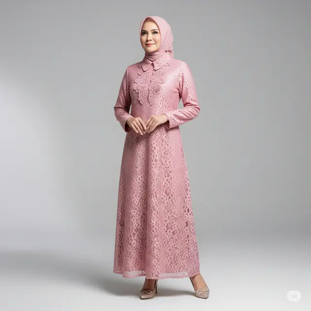 9 Baju Pesta Gamis Brokat Modern untuk Wanita Usia 40 ke Atas: Busana Pesta yang Anggun dan Elegan
