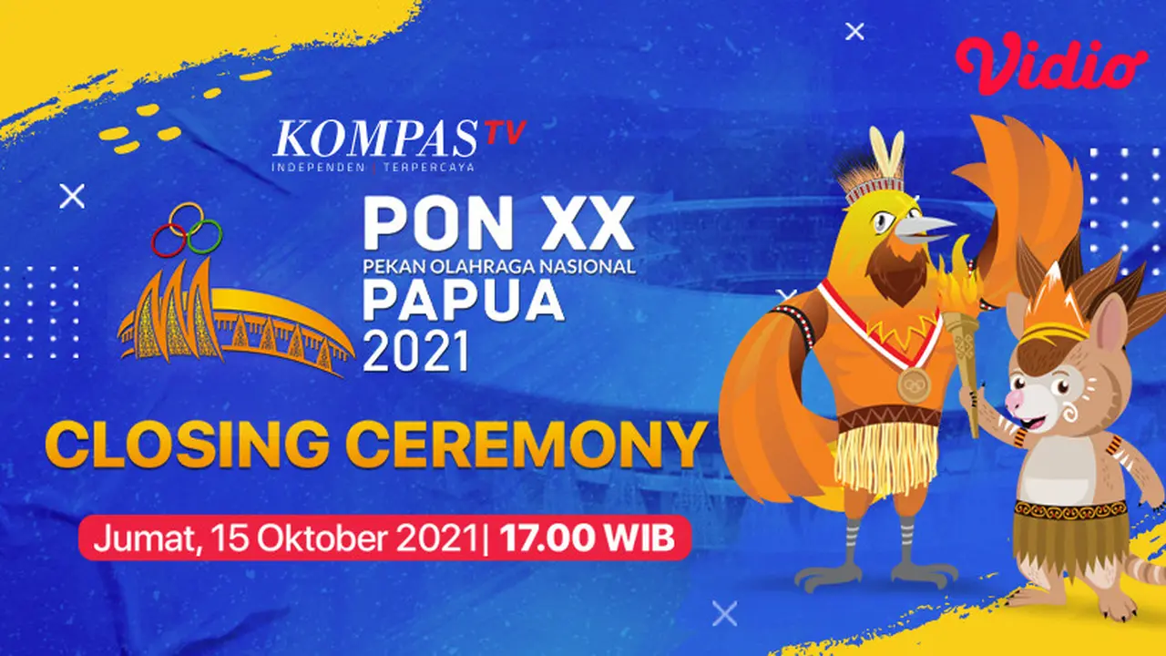 Sedang Berlangsung, Live Streaming Closing Ceremony PON XX Papua Sore Ini