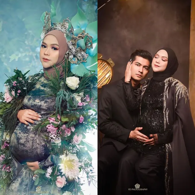 9 Gaya Maternity Shoot Ria Ricis dengan Ragam Tema, Pakai Kostum Peri Hutan-Baju Serba Hitam