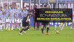 Video persamaan gol tendangan bebas gelandang AC Milan, Giacomo Bonaventura, dengan legenda Brasil, Ronaldinho.