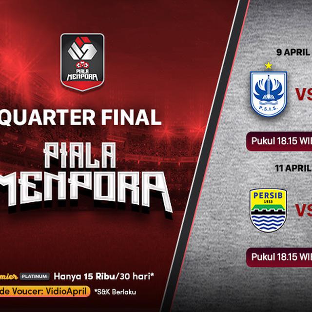 Jadwal Perempat Final Piala Menpora 2021 Di Vidio Menanti Duel Persib Vs Persebaya Indonesia Bola 