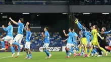 Napoli kini jadi favorit untuk meraih scudetto Serie A 2024/2025. (CARLO HERMANN / AFP)