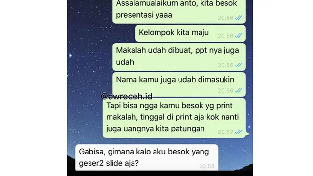 5 Chat Kerja Kelompok Ini Kasihan Banget, Bikin Geregetan