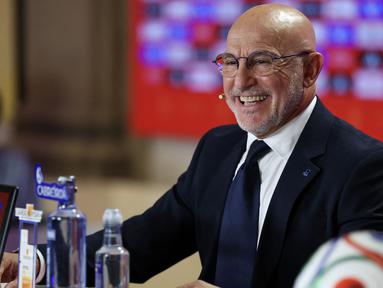 Pelatih kepala, Luis de la Fuente baru saja mengumumkan nama-nama skuadnya untuk Piala Dunia 2026 di Amerika Serikat. (AFP/Pierre-Philippe Marcou)