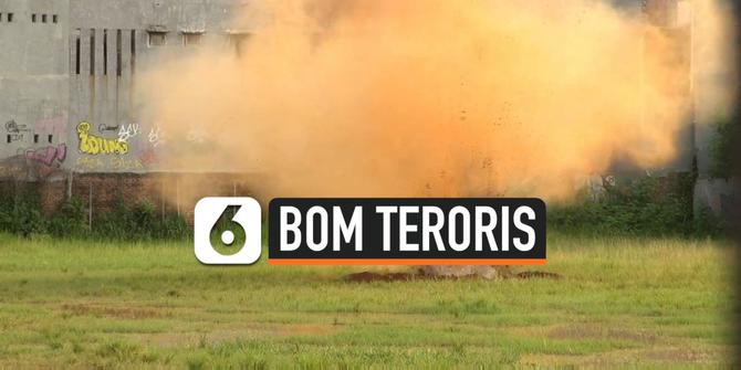 VIDEO: Bahan Baku Bom Milik Terduga Teroris di Condet Diledakan